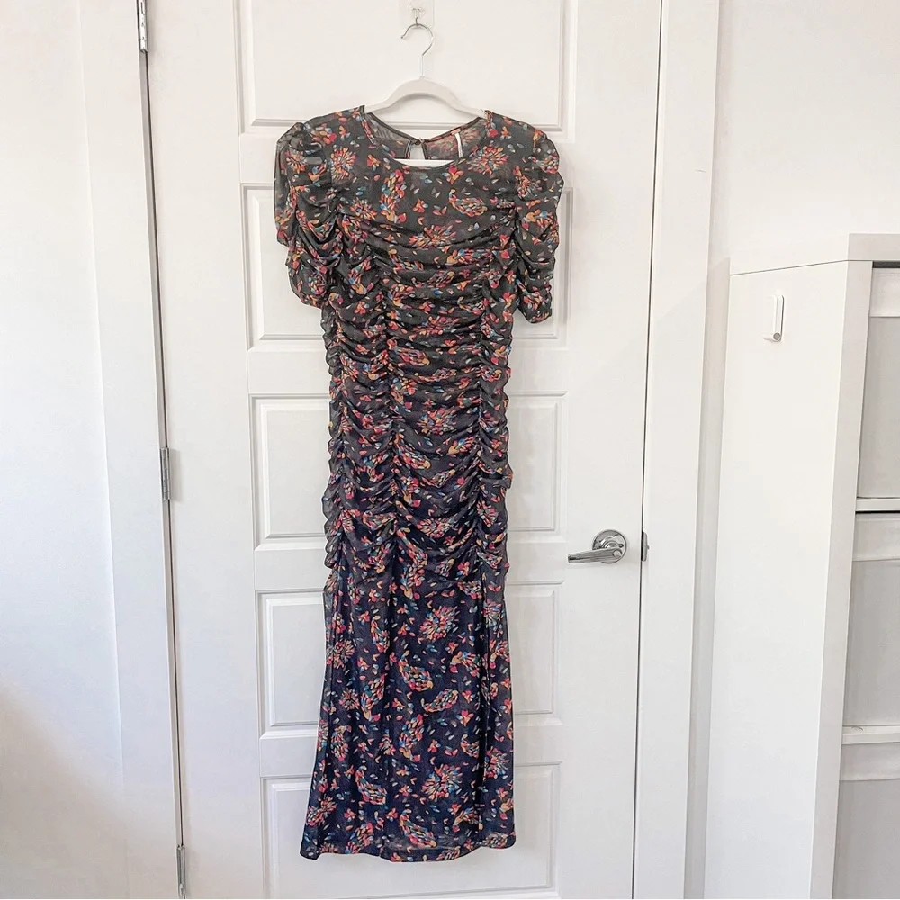 NEW Free People Briella Ruched Dress Twilight_3